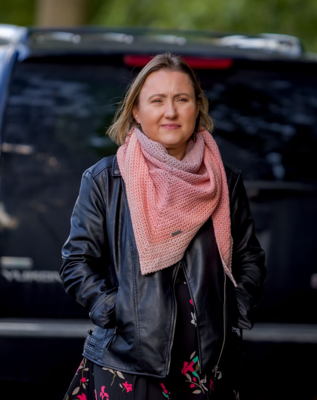 delikatna peonia 1 bawełniana chusta handmade