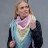 Bawełniana otulająca chusta w pastelowych kolorach